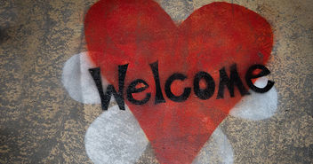 Herz mit 'Welcome' - Copyright: Unsplash