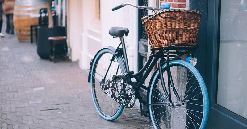 Fahrrad mit Korb