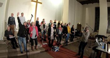 Gospelchor bei der Probe Erlöserkirche Borgfelde - Copyright: © Hagen Grützmacher