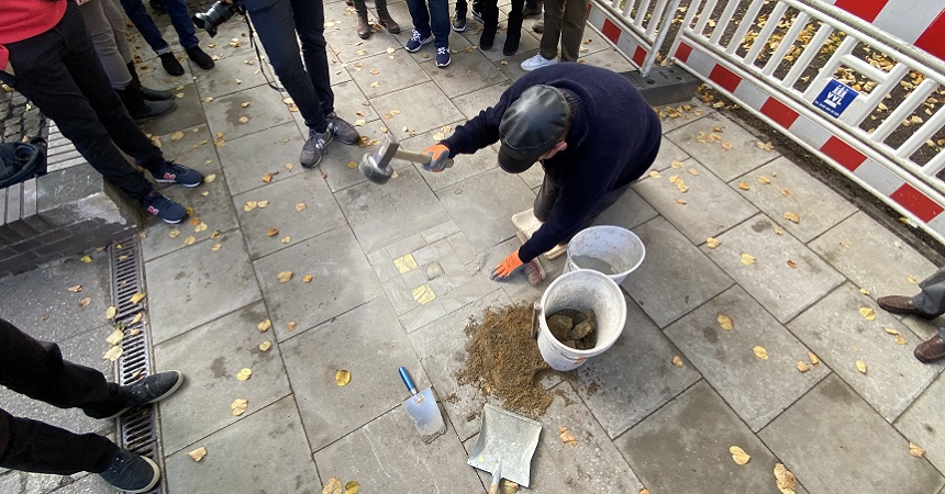 Verlegung Stolperstein